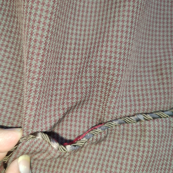 Lily by Zelda wool Blazer Jacket Houndstooth Brown Size 8 - Picture 6 of 10